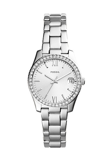 Scarlette 33mm Three-Hand Date Stainless Steel Watch