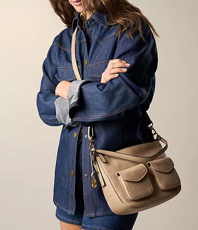 Jolie Leather Cargo Crossbody Bag - Image 2