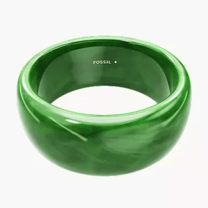 Resin Collection Green Bangle Bracelet