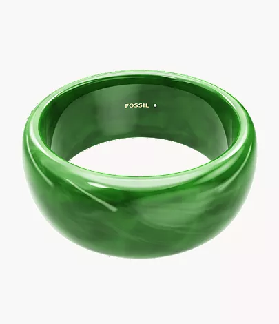 Resin Collection Green Bangle Bracelet