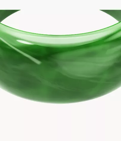 Resin Collection Green Bangle Bracelet - Image 3