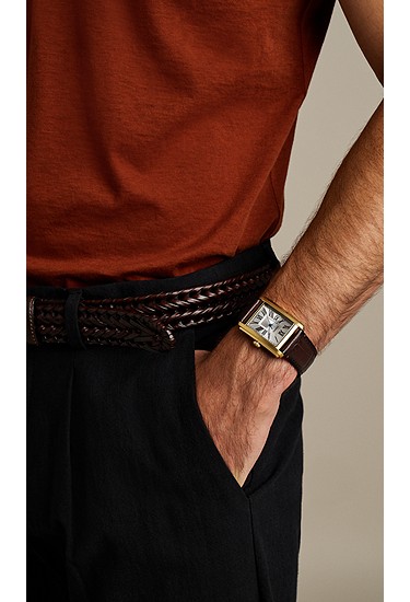 Carraway 30mm Three-Hand Brown Croco Leather Watch - Image 7