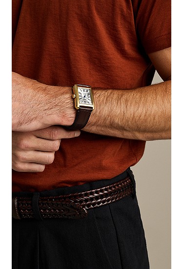 Carraway 30mm Three-Hand Brown Croco Leather Watch - Image 8
