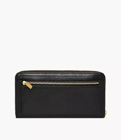 Logan Leather RFID Zip Around Clutch Wallet - Image 3