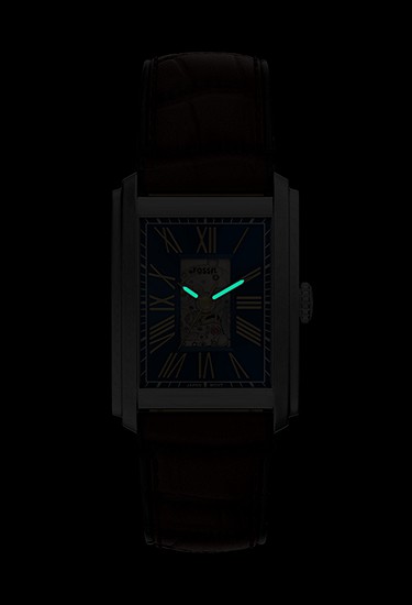 Carraway 30mm Automatic Brown Croco Leather Watch - Image 7
