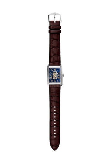 Carraway 30mm Automatic Brown Croco Leather Watch - Image 9