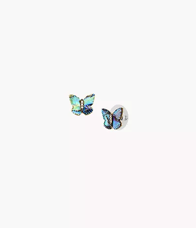 Sutton Butterfly Wings Multicolor Abalone Stud Earrings - Image 3