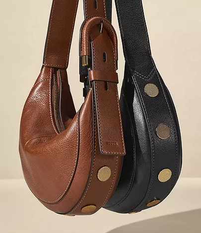 Harwell Leather Crescent Bag - Image 6